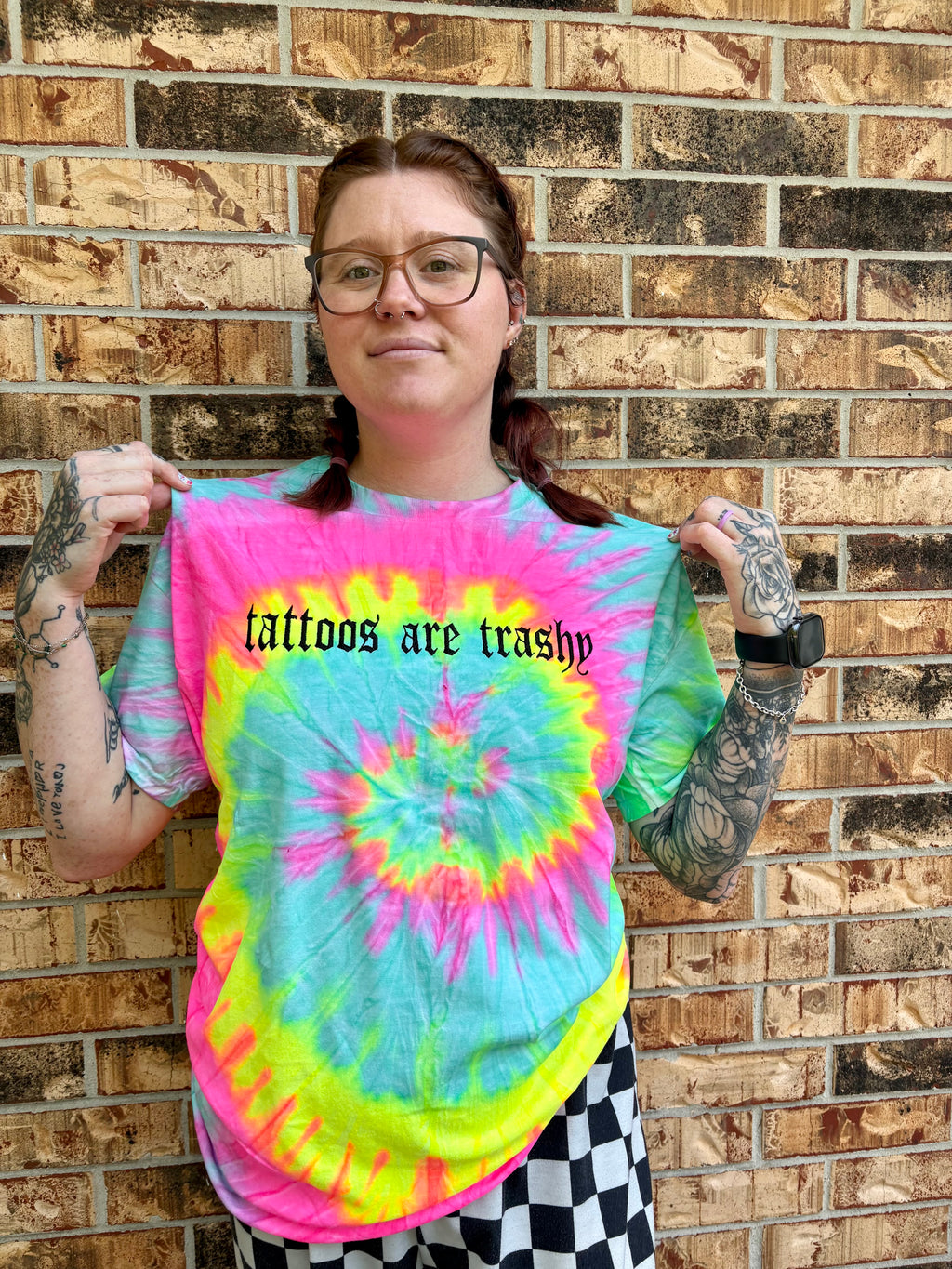 Tattoos Are Trashy Embroidered T-shirt