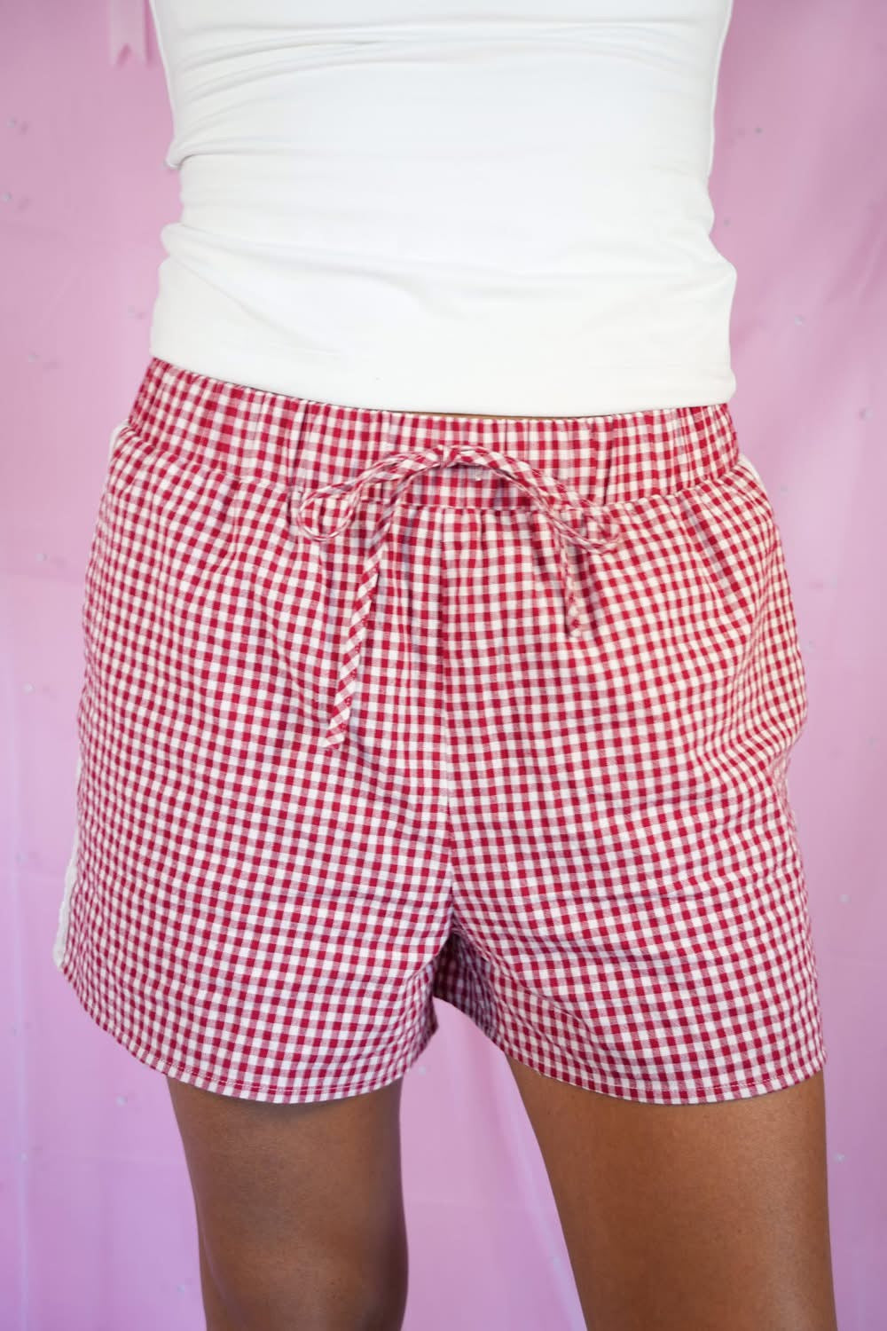 Red Gingham Shorts