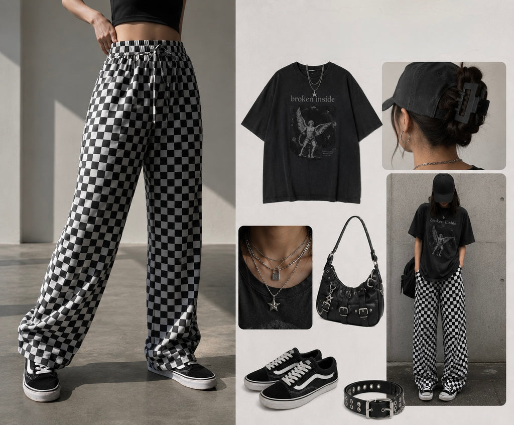 Checkered Pants