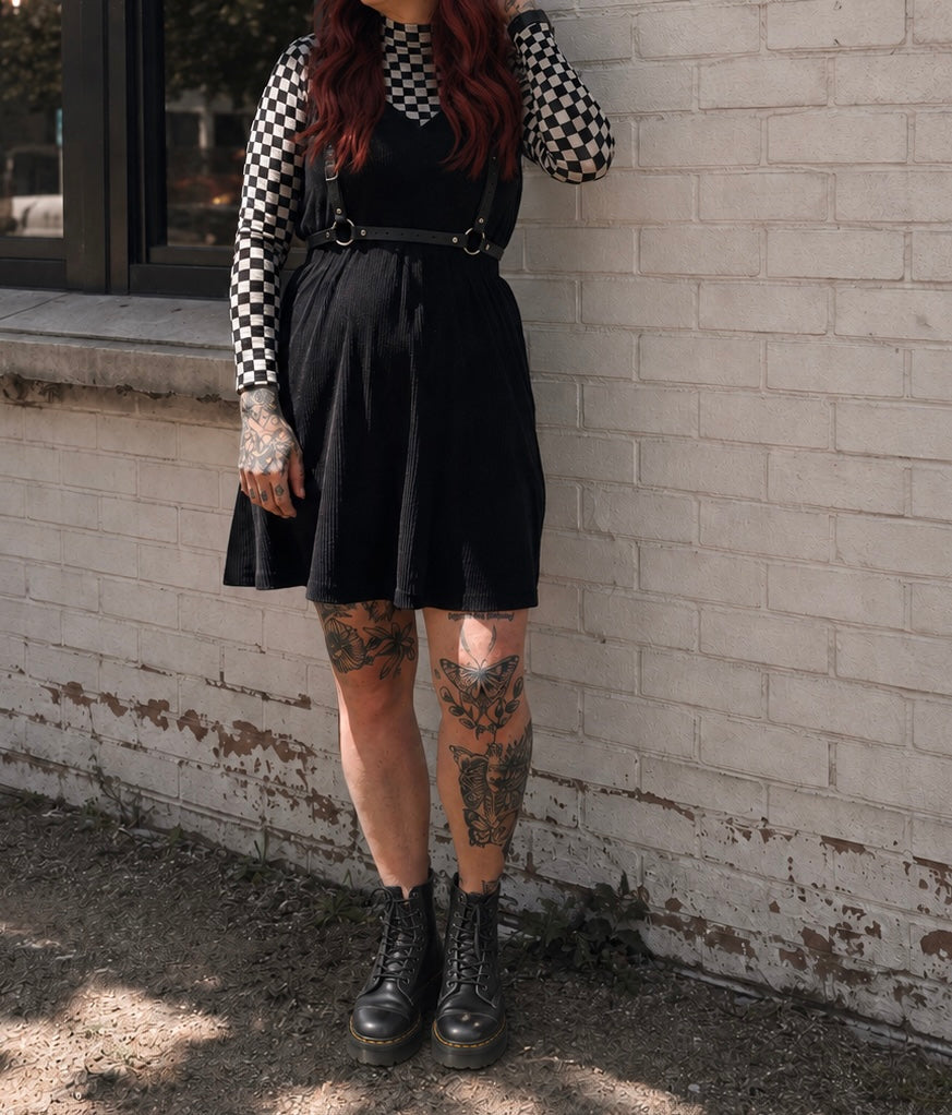 Checkered Mesh Top