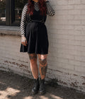Checkered Mesh Top