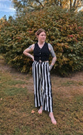Black Striped Pants